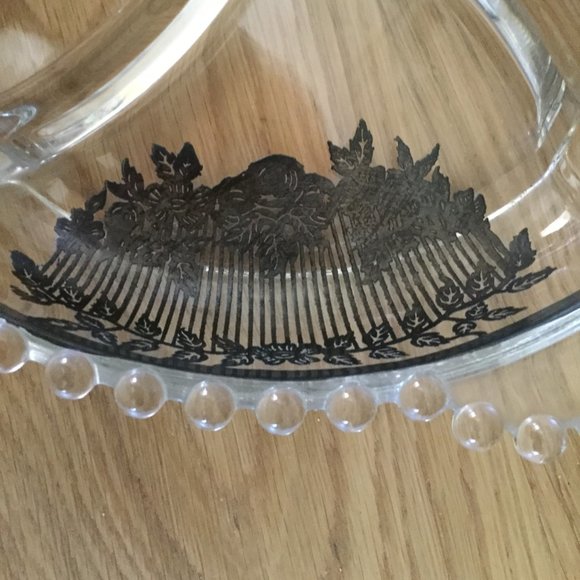 Silver overlay divided dish - Picture 2 of 3